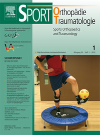 Sports Orthopaedics and Traumatology - Sportorthopädie - Sporttraumatologie